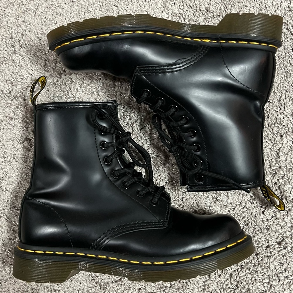 Dr. Marten’s Black Smooth Leather Boots